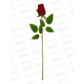 Цветы искусственные 43см Роза бутон бархат, d-7см красный 10526694