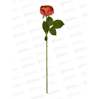 Цветы искусственные 57см Роза леди каскад, d-8см оранжевый 10709227 Цветы искусственные 57см Роза леди каскад, d-8см оранжевый 10709227