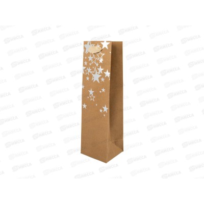Пакет подарочный &quotStilerra&quot DINM крафт 10х33х9см  02 *12