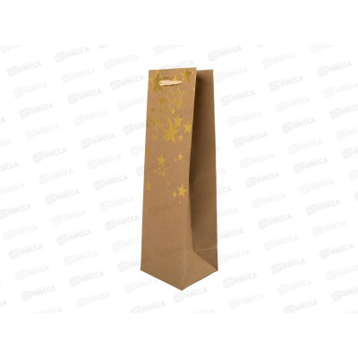 Пакет подарочный &quotStilerra&quot DINM крафт 10х33х9см  03 *12