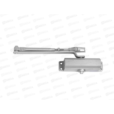 Доводчик дверной Аллюр COMFORT ДД 132/2-3 A-S (до 80 кг) сереб RAL9006