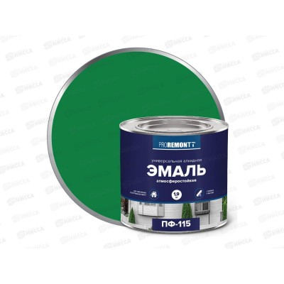 ЭМАЛЬ PROREMONTT  ПФ-115 Ярко- зеленый 1,9кг   *3 СРОК ДО 04.26