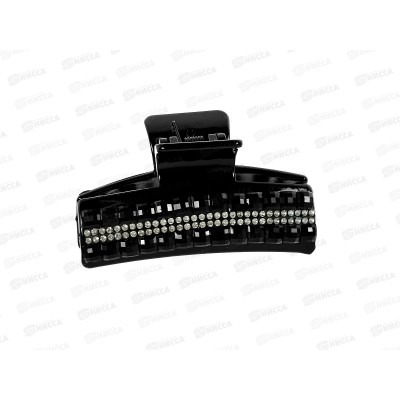 Краб пластик 8 см. черный со стразами в асс.№3596