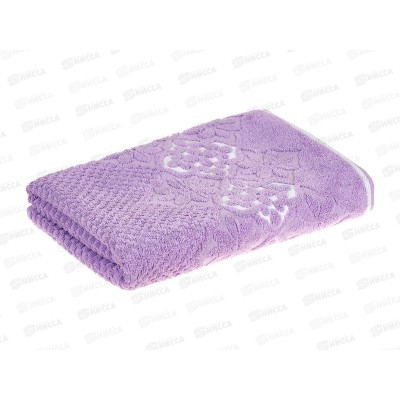 Полотенце махровое 70*130 LuxoR Блум сиреневый