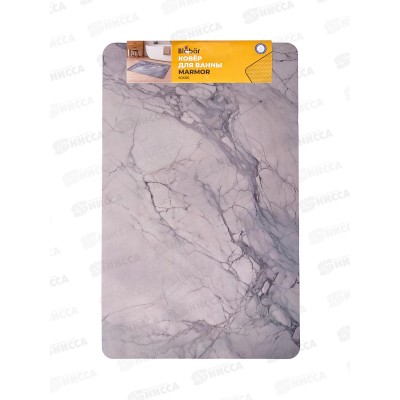 Коврик д/ванной Marmor 50*80 диатомитовый светло-серый 41164