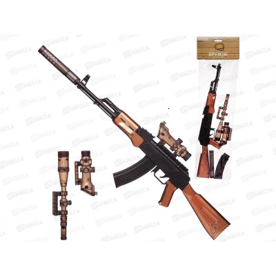 Автомат с 2 съемными прицелами, свет, звук ARS-327, 601440