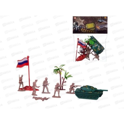 Набор Боевая сила 9 пр. РТ-01544 (танк-бронетранспортер, солдатики, аксесс.) 601318 Набор Боевая сила 9 пр. РТ-01544 (танк-бронетранспортер, солдатики, аксесс.) 601318