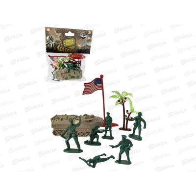 Набор Боевая сила 9 пр. РТ-01544/2 (танк-бронетранспортер, солдатики, аксесс.) 601478 Набор Боевая сила 9 пр. РТ-01544/2 (танк-бронетранспортер, солдатики, аксесс.) 601478