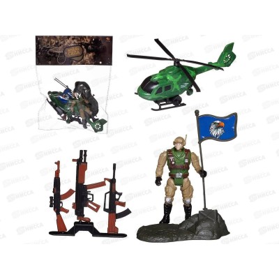 Набор Боевая сила РТ-01443 (вертолет, солдат, аксессуар.) 601477 Набор Боевая сила РТ-01443 (вертолет, солдат, аксессуар.) 601477