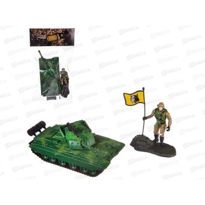 Набор Боевая сила РТ-01444 (танк, солдат, аксессуар.) 601479 в пакете