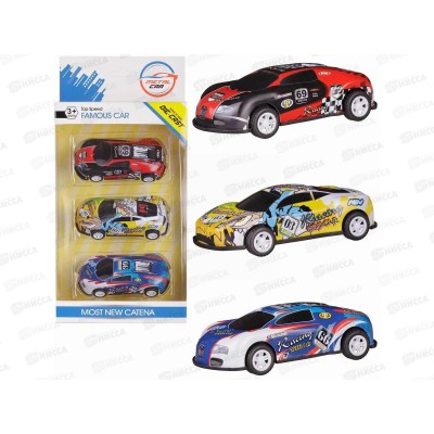 Набор машинок металл. 3шт, WE-11603/4, 601418