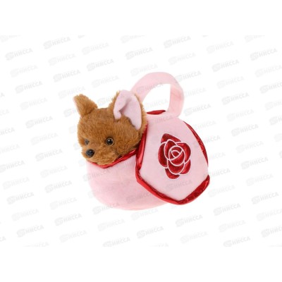 Щенок 17см в сумочке Розочка 682313