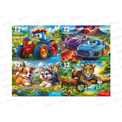 ПАЗ 12 эл. Яркие пазлы для мальчиков, П12-2381 *32