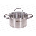 Кастрюля Sirena 65-0118 со стек крышкой 1,7л 16*8,5см