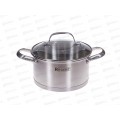 Кастрюля Sirena 65-0218 со стек крышкой 2,4л 18*9,5см
