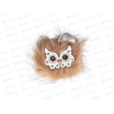 Брелок пушистик Сова 10см Р6976-12 *12