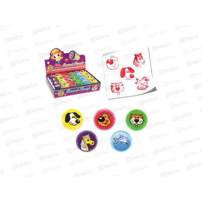 Штампики 2,5см Животный мир уп24шт Р21525-4