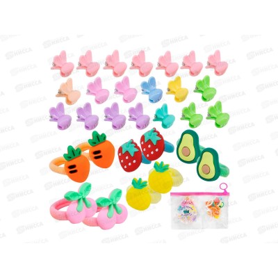 Набор заколок и резинок для волос Miss Kapriz FG250603014Z в сумочке