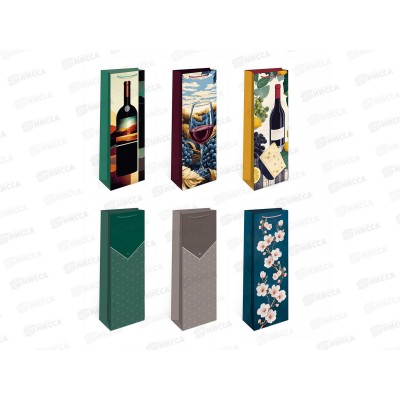 Пакет подарочный АД 12*36 п/бут 0194.878 набор 6шт