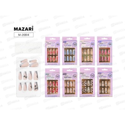 Ногти накладные 12шт Mazari ассорти 8 дизайнов M-20614 *48