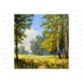 Алмаз. мозаика (класс.) 20х20см Берёзовая роща, НД-0892 на картоне