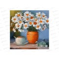 Алмаз. мозаика (блест.) 20х20см Ромашки в вазе, НД-0908 на картоне Алмаз. мозаика (блест.) 20х20см Ромашки в вазе, НД-0908 на картоне