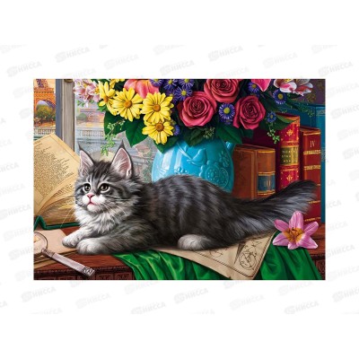 Алмаз. мозаика (класс.) 22х32см Котенок и натюрморт, НД-8553 с подр. Алмаз. мозаика (класс.) 22х32см Котенок и натюрморт, НД-8553 с подр.