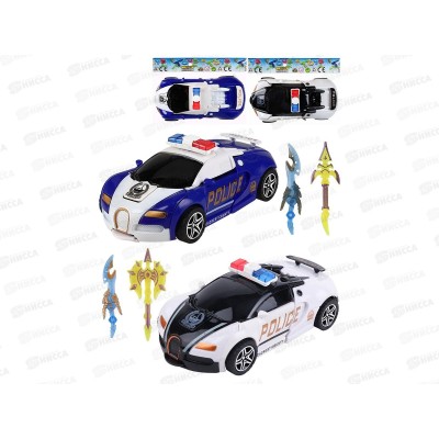 Машинка-робот полицейская 1973452 (11,5см) микс в пакете