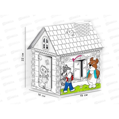 Дом-раскраска &quotТерем-теремок&quot, 3 в 1, ZABIAKA, 4104770