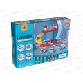 Парковка №738Z-201 с 2 машинами из металла 25дет. коробка 33,5*7*24,5
