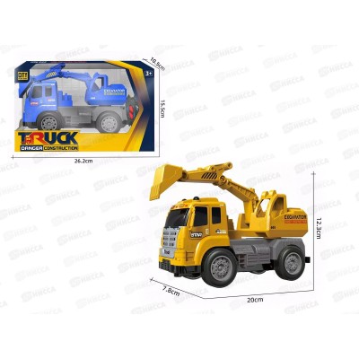 Автоэкскаватор на р/у №118-1 свет, коробка 26,2*15,5*10,5