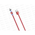 Дата-кабель More Smart USB 3.0A Type-C Magnetic K61Sa, Red *34 Дата-кабель More Smart USB 3.0A Type-C Magnetic K61Sa, Red *34