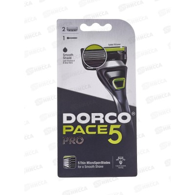 FDORCO PACE5 PRO  ст 1шт+2кассеты, 5лезв+1л триммер,FVA1002*6/36