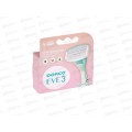 DORCO EVE 3 4шт,3лезвия,2полоски,,лезвия,LTRA1040*12/48