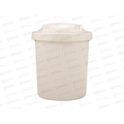 Контейнер для мусора 12л &quotАжур&quot айвори SV4065АЙВ *8