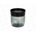 Банка 0,5л для сыпучих продуктов Plast Team BLACK круглая РТ170110621