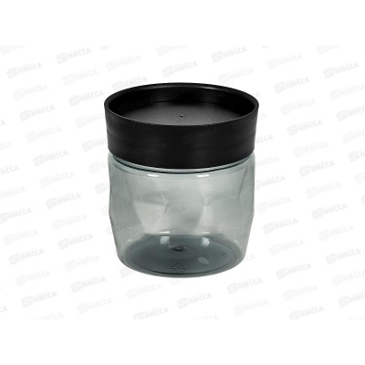 Банка 0,5л для сыпучих продуктов Plast Team BLACK круглая РТ170110621