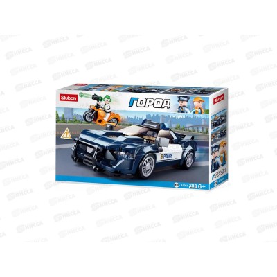 Конструктор М38-B1063 Полицейский автомобиль, 284 дет. в коробке