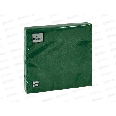 Салфетки 3сл 16л 33*33 Art Bouquet Барокко Мятный темный, 57248*12