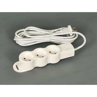 Удлинитель СПУТНИК Mi303BE 4.5м  3роз., ПВС 2*0.75мм 10А IP20 *30