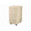 Комод 3-х секц."Keeplex Ajur" с ящиками бежевый топаз KL379322005 Комод 3-х секц."Keeplex Ajur" с ящиками бежевый топаз KL379322005
