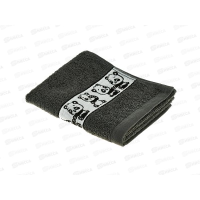 Полотенце махровое 30*50 Панды графит