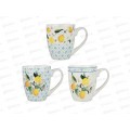 Кружка 400мл Лимоны, фарфор, 3 диз., MILLIMI, 806-358 г