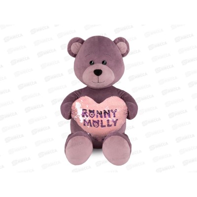 Мишка Ронни с сердцем, 35см, RM-R014-35S