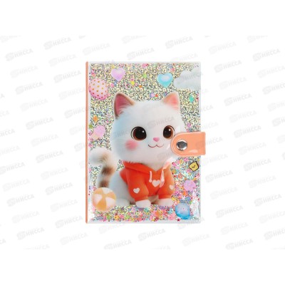 Блокнот Darvish 80л. "Котик" на кнопке DV-15948-3 Блокнот Darvish 80л. "Котик" на кнопке DV-15948-3