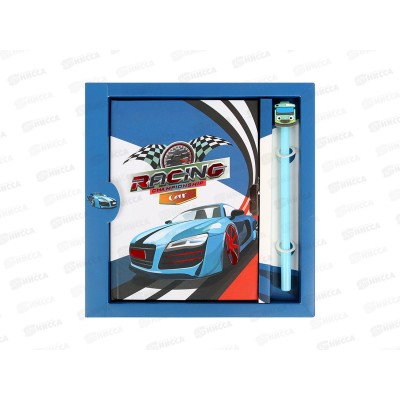 Блокнот Darvish 50л. "Racing car" с замком,с ручкой, DV-15946-1 Блокнот Darvish 50л. "Racing car" с замком,с ручкой, DV-15946-1