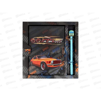 Блокнот Darvish 50л. "Racing car" с замком,с ручкой, DV-15946-2 Блокнот Darvish 50л. "Racing car" с замком,с ручкой, DV-15946-2