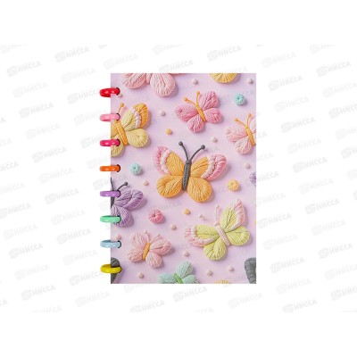 Блокнот  Darvish 80л.&quotБабочки&quot,греб. DV-15935-3