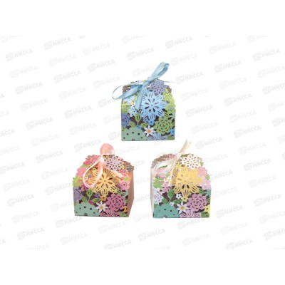 Коробка подарочная 7*7*8см фигурная уп25 Р825-127