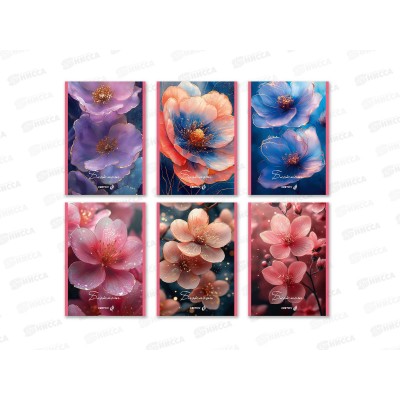 Блокнот 60л SVETOCH А5 Нежные лепестки, клетка, 01743 Блокнот 60л SVETOCH А5 Нежные лепестки, клетка, 01743